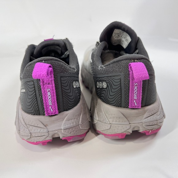 Brooks Cascadia 17 Trail Running Shoes Women's 8.5B Gray Purple Trail Sneakers - Picture 5 of 11